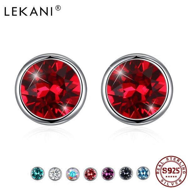 lekani s925 sterling silver round stud earrings 8 colors sparkling crystal 925 silver jewelry neo-gothic women's earring, Golden;silver
lekani s925 sterling silver round stud earrings 8 colors sparkling crystal 925 silver jewelry neo-gothic women's earring, Golden;silver