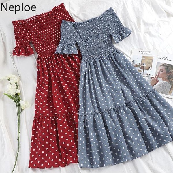 party dresses neploe polka dot print women dress rerto slash neck off shoulder pleated dressed fashion high waist a line beach vestidos 8094, White;black
party dresses neploe polka dot print women dress rerto slash neck off shoulder pleated dressed fashion high waist a line beach vestidos 8094, White;black