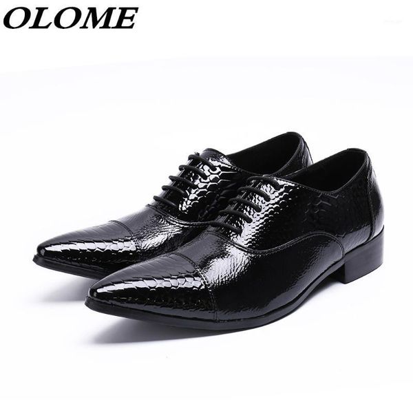 dress shoes zapatilla hombre fashion mens patent leather black pointed toe office oxford for men lace up crocodile elegant shoe1
dress shoes zapatilla hombre fashion mens patent leather black pointed toe office oxford for men lace up crocodile elegant shoe1