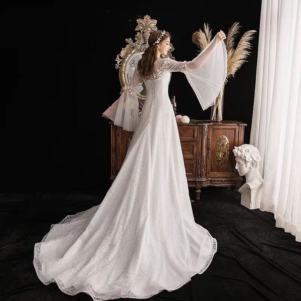 2021 new flowers 3d lace light mariee bride dressed novia robe soiree cq1r, Blue;red
2021 new flowers 3d lace light mariee bride dressed novia robe soiree cq1r, Blue;red
