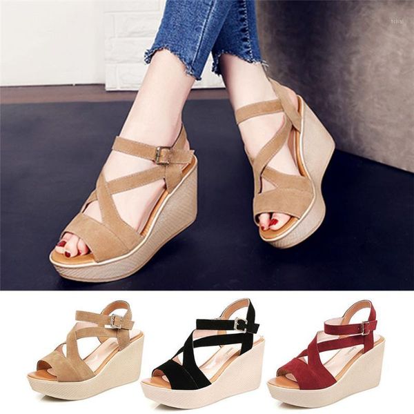 dress shoes drop women ladies fish mouth non-slip platform slope high heels sandals buckle strap outdoor style1, Black 
dress shoes drop women ladies fish mouth non-slip platform slope high heels sandals buckle strap outdoor style1, Black