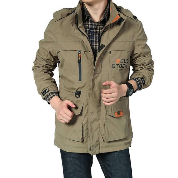 men mid-length spring autumn jackets male outdoor casual tactical waterproof hooded coats multi-pocket clothes xa296f, Black;brown
men mid-length spring autumn jackets male outdoor casual tactical waterproof hooded coats multi-pocket clothes xa296f, Black;brown
