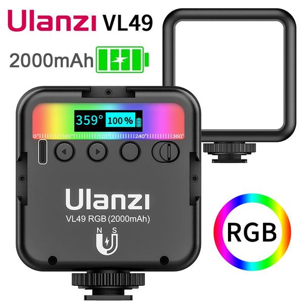 ulanzi vl49 mini rgb video light lighting for pgraphy 2000mah rgb led video camera light vlog fill live
ulanzi vl49 mini rgb video light lighting for pgraphy 2000mah rgb led video camera light vlog fill live