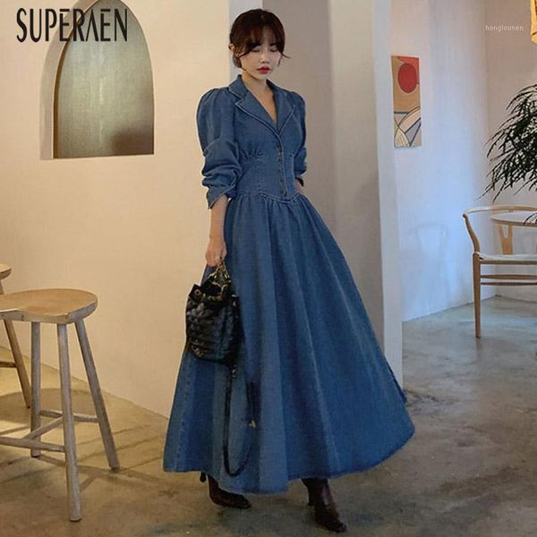 superaen 2019 autumn new denim long dress women solid color wild casual ladies dress fashion long sleeve women clothing1, Black;gray
superaen 2019 autumn new denim long dress women solid color wild casual ladies dress fashion long sleeve women clothing1, Black;gray