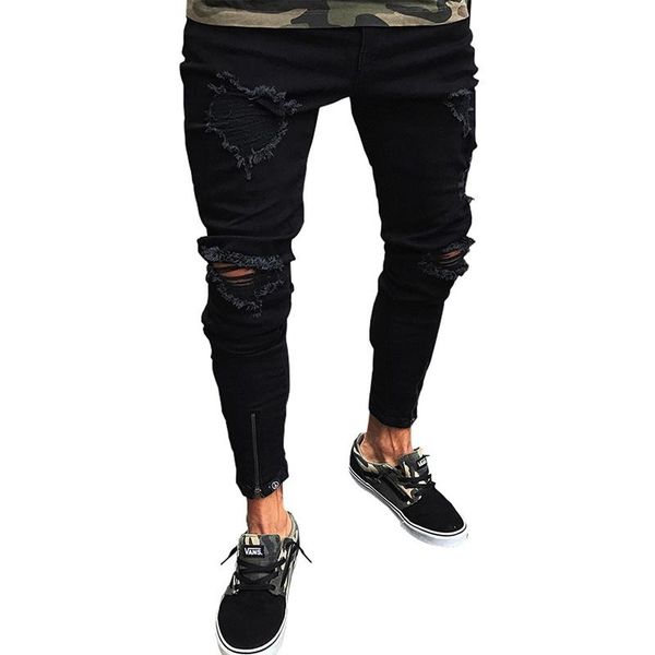 man skinny jeans knee ripped hole destroyed distressed pencil pants stretchy denim trousers cool new shredded hole jeans, Blue
man skinny jeans knee ripped hole destroyed distressed pencil pants stretchy denim trousers cool new shredded hole jeans, Blue