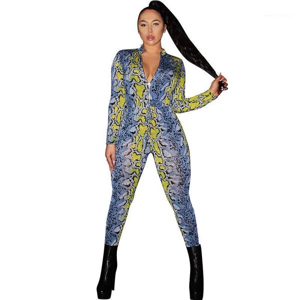 women's jumpsuits & rompers women colorful snakeskin printed jumpsuit deep v neck front zipper long sleeve romper skinny party club ove, Black;white
women's jumpsuits & rompers women colorful snakeskin printed jumpsuit deep v neck front zipper long sleeve romper skinny party club ove, Black;white