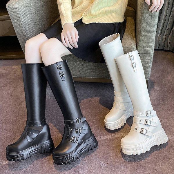 thick bottom height increasing platform pu leather booties ladies long botas dropshipping winter knee high boots women chunky, Black
thick bottom height increasing platform pu leather booties ladies long botas dropshipping winter knee high boots women chunky, Black