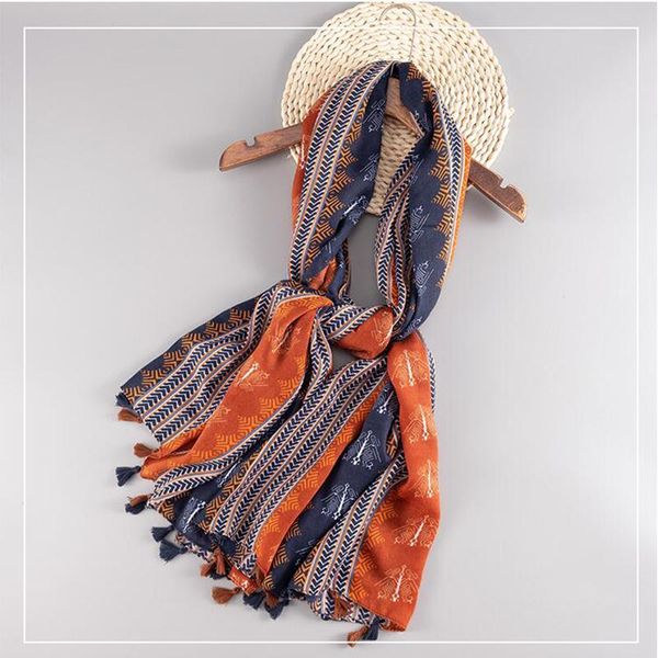 scarves 2021 enthnic style viscose cotton scarf shawl women geometric desgin tassel navy orange long wraps retro foulards hijab, Blue;gray
scarves 2021 enthnic style viscose cotton scarf shawl women geometric desgin tassel navy orange long wraps retro foulards hijab, Blue;gray
