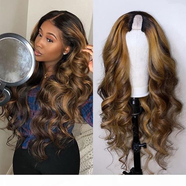 brazilian highlight ombre human hair u part wigs for black women 150density non lace remy hair wigs middle open upart wigs, Black;brown
brazilian highlight ombre human hair u part wigs for black women 150density non lace remy hair wigs middle open upart wigs, Black;brown