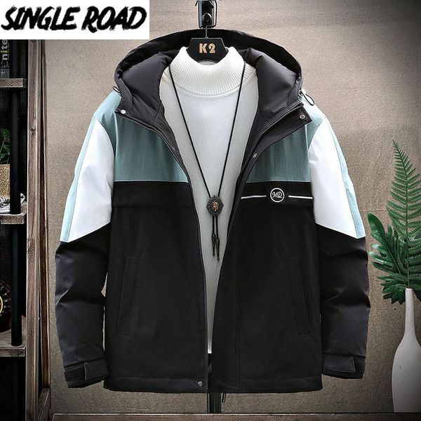 singleroad mens winter jacket men 2020 patchwork coat hooded parka windproof streetwear casual green parkas jackets for men, Black
singleroad mens winter jacket men 2020 patchwork coat hooded parka windproof streetwear casual green parkas jackets for men, Black