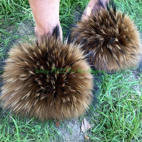 summer fluffy raccoon fur slippers shoes women real fur flip flop flat furry slides outdoor sandals woman amazing shoes1, Black
summer fluffy raccoon fur slippers shoes women real fur flip flop flat furry slides outdoor sandals woman amazing shoes1, Black