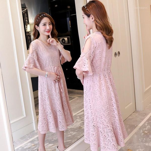 maternity dresses 2021 summer pregnant women lace dress fashion off shoulder v-neck hollow out knee-length dress1, White
maternity dresses 2021 summer pregnant women lace dress fashion off shoulder v-neck hollow out knee-length dress1, White