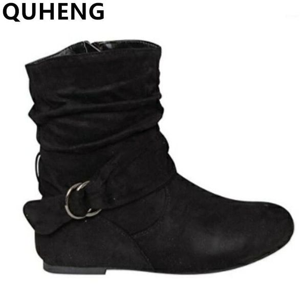 boots flat heel belt buckle female knight suede women's plus size 43 middle tube slip-on winter fashion woman shoes1, Black
boots flat heel belt buckle female knight suede women's plus size 43 middle tube slip-on winter fashion woman shoes1, Black