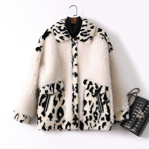 women's fur & faux korean autumn winter coat real women clothes 2021 vintage sheep shearling jackets 100% wool jacket lw18571, Black
women's fur & faux korean autumn winter coat real women clothes 2021 vintage sheep shearling jackets 100% wool jacket lw18571, Black