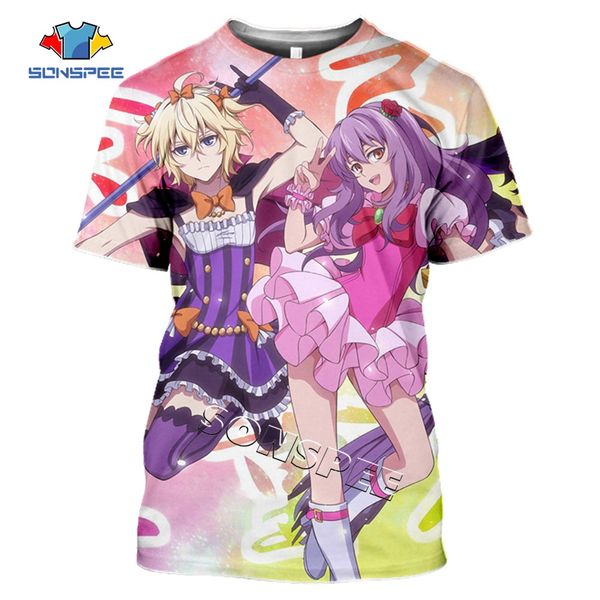 summer homme pullover seraph of the end anime 3d 3d print shirts comics oversized aesthetic men clothing