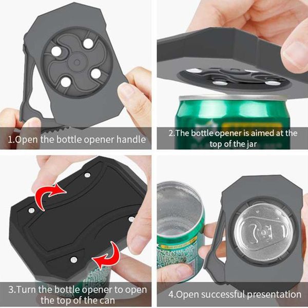 открытый многофункциональный topless can opener ez напитков открывалка бутылки пива открывалка ручной может kitchen панель инструментов аксе, Silver 
открытый многофункциональный topless can opener ez напитков открывалка бутылки пива открывалка ручной может kitchen панель инструментов аксе, Silver