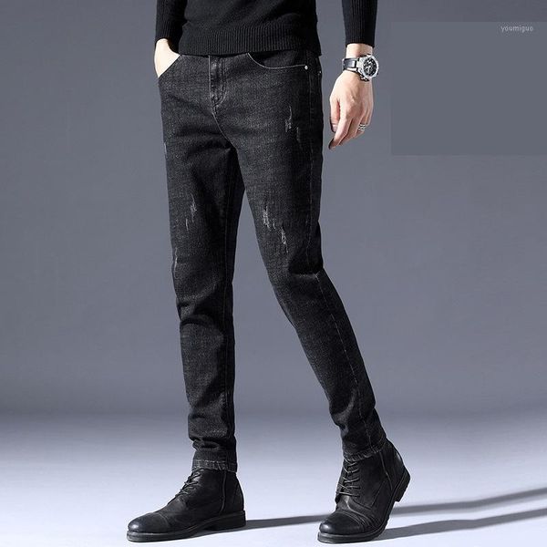 2021 men's jeans spring and autumn new worn out leg jeans fashion slim stretch casual men's pants1, Blue
2021 men's jeans spring and autumn new worn out leg jeans fashion slim stretch casual men's pants1, Blue
