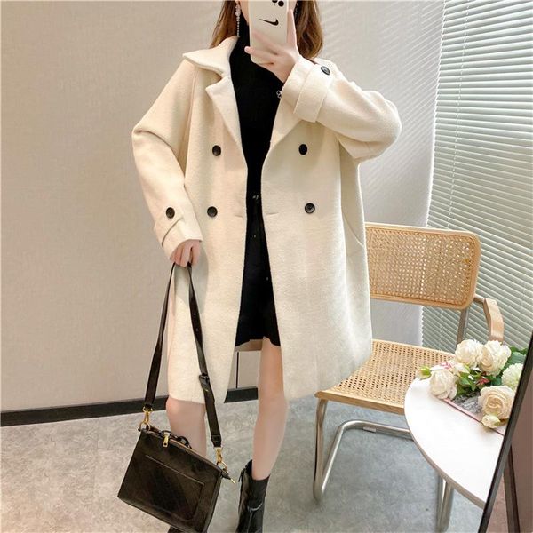 women's double-sided coat double breasted coat women coats jackets winter long wool cape tweed jacket women short, Black
women's double-sided coat double breasted coat women coats jackets winter long wool cape tweed jacket women short, Black