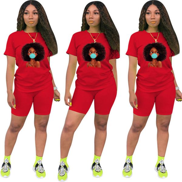 afro girl designers tracksuit women sport suit fashion print t shirts + shorts two piece outfit summer casual cartoon jogger suit hh12201, White
afro girl designers tracksuit women sport suit fashion print t shirts + shorts two piece outfit summer casual cartoon jogger suit hh12201, White