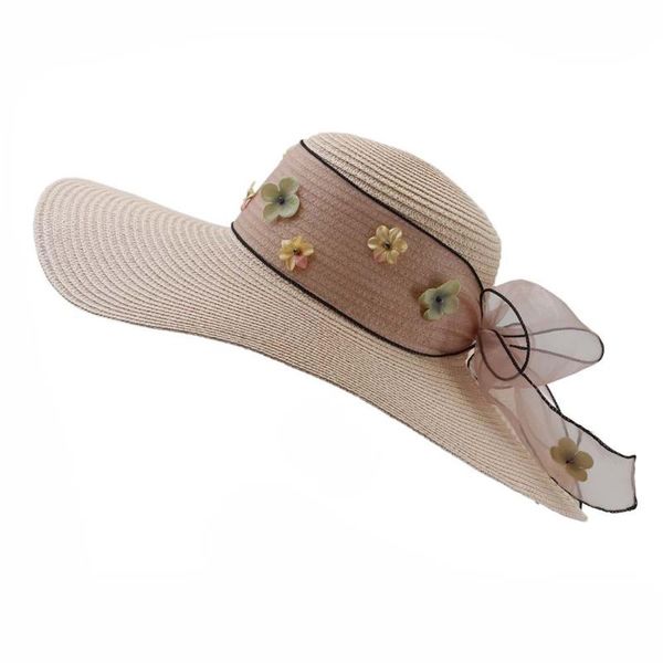 summer straw sun hat big brim 13cm chiffon flower band straw hat for women sun visor panama cap female woman beach caps, Blue;gray
summer straw sun hat big brim 13cm chiffon flower band straw hat for women sun visor panama cap female woman beach caps, Blue;gray