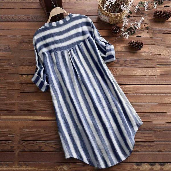 women casual stripe shirts loose long sleeve casual stand collar stripe blouse shirt ladies cotton blend soft blouse1, White
women casual stripe shirts loose long sleeve casual stand collar stripe blouse shirt ladies cotton blend soft blouse1, White
