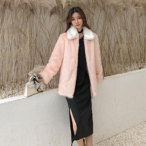 autumn and winter 2020 loose and comfortable faux fur thickened warmth soft delicate korean women's sweater jacket1, Black
autumn and winter 2020 loose and comfortable faux fur thickened warmth soft delicate korean women's sweater jacket1, Black