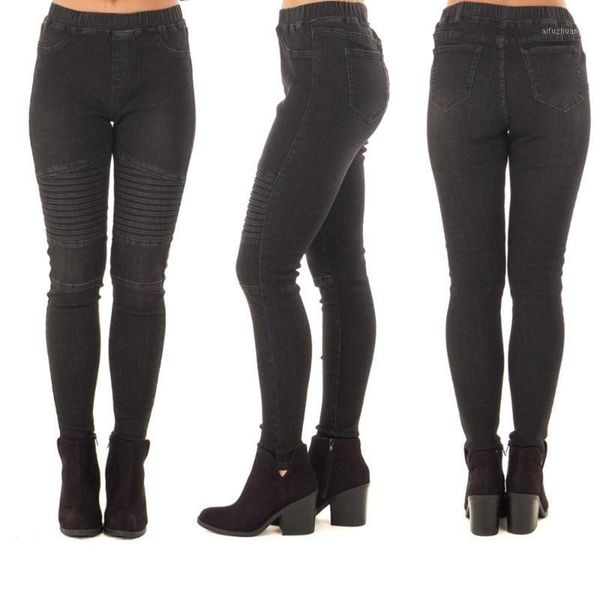 2020 spring and summer women personality street punk motorcycle girl jeans small leg pants female slim casual wearing1, Blue
2020 spring and summer women personality street punk motorcycle girl jeans small leg pants female slim casual wearing1, Blue