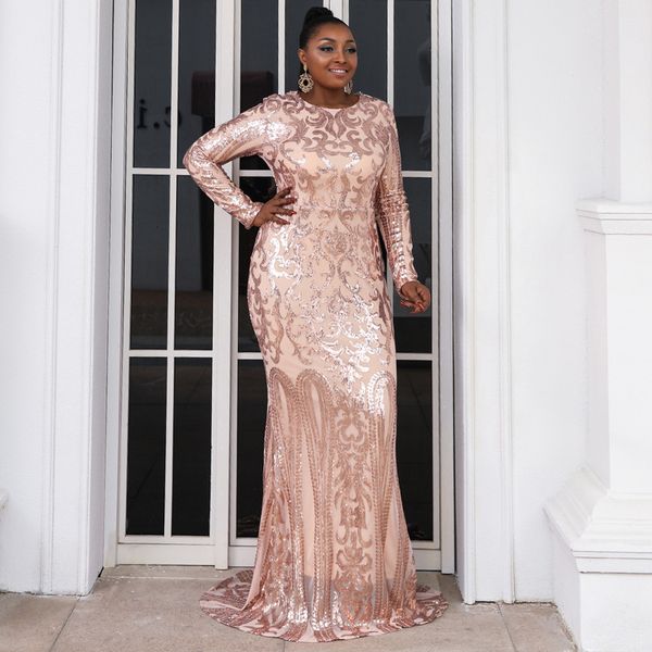 plus size mermaid evening dresses jewel neck long sleeve luxury bling sequins formal party prom dress robe de mariée in stock, Black;red
plus size mermaid evening dresses jewel neck long sleeve luxury bling sequins formal party prom dress robe de mariée in stock, Black;red