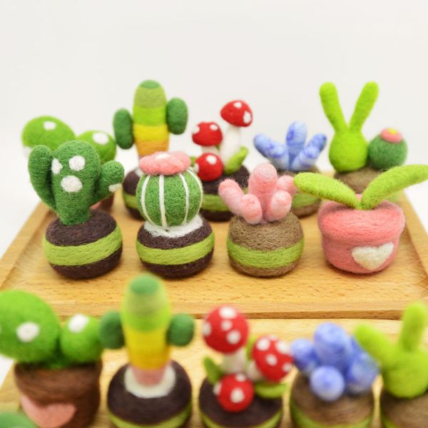 diy wool felt poking fun craft toy for children colorful succulents handmade material kit girl gift
diy wool felt poking fun craft toy for children colorful succulents handmade material kit girl gift