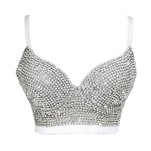 rhinestone crop rave festival glitter bustier silver party night club handmade vest diamond bra y200415, White
rhinestone crop rave festival glitter bustier silver party night club handmade vest diamond bra y200415, White