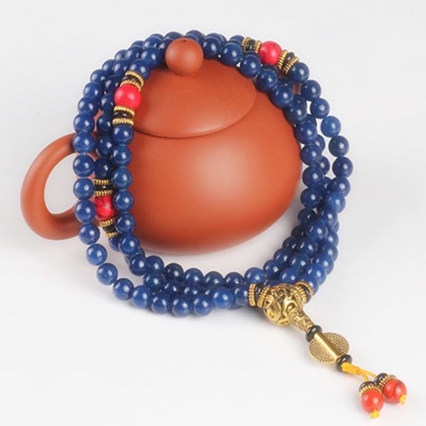 sennier 8mm 108 lapis lazuli beads buddha prayer mala bracelet for meditation,blue stone with red coral women necklace y200730, Black
sennier 8mm 108 lapis lazuli beads buddha prayer mala bracelet for meditation,blue stone with red coral women necklace y200730, Black