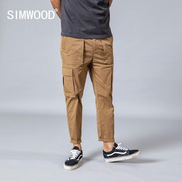 simwood spring new thin cargo pants men loose fashion ankle-length pockets trousers plus size clothing 190059 201114, Black
simwood spring new thin cargo pants men loose fashion ankle-length pockets trousers plus size clothing 190059 201114, Black