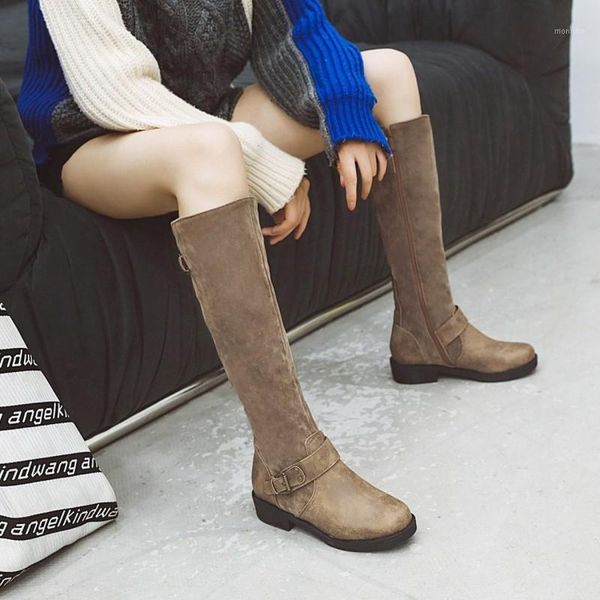 boots fashion knee high women round toe buckle pu mixed colors autumn winter comfortable low heels shoes woman maziao1, Black
boots fashion knee high women round toe buckle pu mixed colors autumn winter comfortable low heels shoes woman maziao1, Black