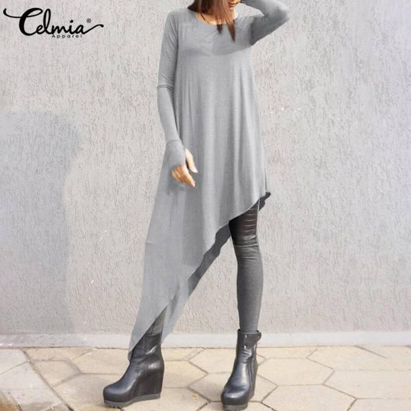 celmia vintage asymmetrical women long sleeve fashion blouse casual solid knitted shirts plus size long blusas femininas, White
celmia vintage asymmetrical women long sleeve fashion blouse casual solid knitted shirts plus size long blusas femininas, White