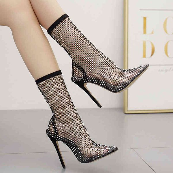 mesh air net bling women shoes summer ankle boots thin high heels sandal female party pumps, Black
mesh air net bling women shoes summer ankle boots thin high heels sandal female party pumps, Black