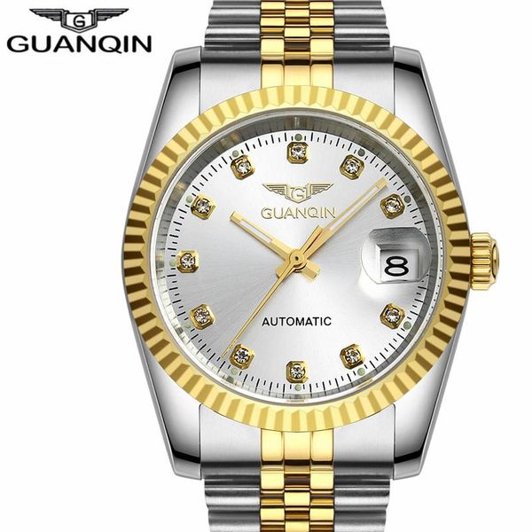 wristwatches 2021 guanqin mechanical watch luxury automatic men brand self-wind watches date gold waterproof wristwatch, Slivery;brown
wristwatches 2021 guanqin mechanical watch luxury automatic men brand self-wind watches date gold waterproof wristwatch, Slivery;brown