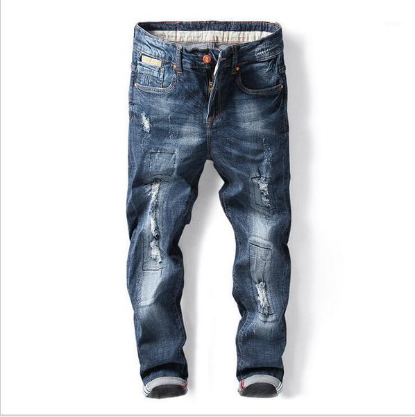 men's jeans 2021 ripped men patchwork hollow out printed beggar cropped pants man cowboys demin male1, Blue
men's jeans 2021 ripped men patchwork hollow out printed beggar cropped pants man cowboys demin male1, Blue