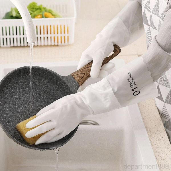 waterproof kitchen durable cleaning housework chores dishwashing white non-slip plastic household gloves owf2944
waterproof kitchen durable cleaning housework chores dishwashing white non-slip plastic household gloves owf2944