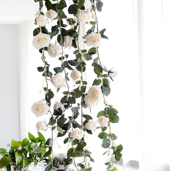 decorative flowers & wreaths 180cm artificial silk rose vines fake flower for home wall garden wedding party decor wreath hanging
decorative flowers & wreaths 180cm artificial silk rose vines fake flower for home wall garden wedding party decor wreath hanging