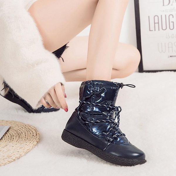 new winter women boots keep warm mid-calf snow boots women lace-up comfortable ladies chaussures femme1, Black
new winter women boots keep warm mid-calf snow boots women lace-up comfortable ladies chaussures femme1, Black