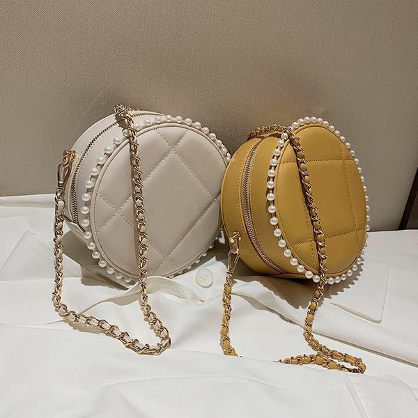 cross body plaid pearl round crossbody bag 2021 fashion high-quality pu leather women's designer handbag chain shoulder messenger
cross body plaid pearl round crossbody bag 2021 fashion high-quality pu leather women's designer handbag chain shoulder messenger