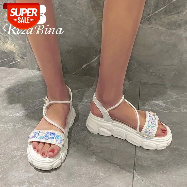 rizabina plus size 29-46 women shoes thick bottom platform open toe women sandals summer bling outdoor patchwork mujer footwear #bb1i, Black
rizabina plus size 29-46 women shoes thick bottom platform open toe women sandals summer bling outdoor patchwork mujer footwear #bb1i, Black