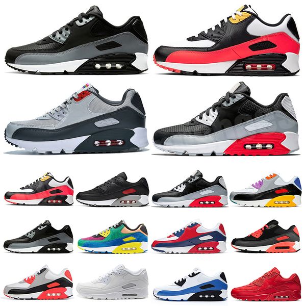 2020 new 90 mens womens running shoes camo cool grey triple white black red 90s mens trainers cushion surface sports sneakers size 36-45, White;red
2020 new 90 mens womens running shoes camo cool grey triple white black red 90s mens trainers cushion surface sports sneakers size 36-45, White;red