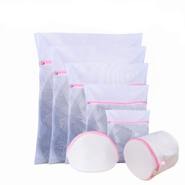 set of 7 mesh laundry bags durable reusable zippered machine net washing bag for stockings bra baby clothes underwear wash bags
set of 7 mesh laundry bags durable reusable zippered machine net washing bag for stockings bra baby clothes underwear wash bags