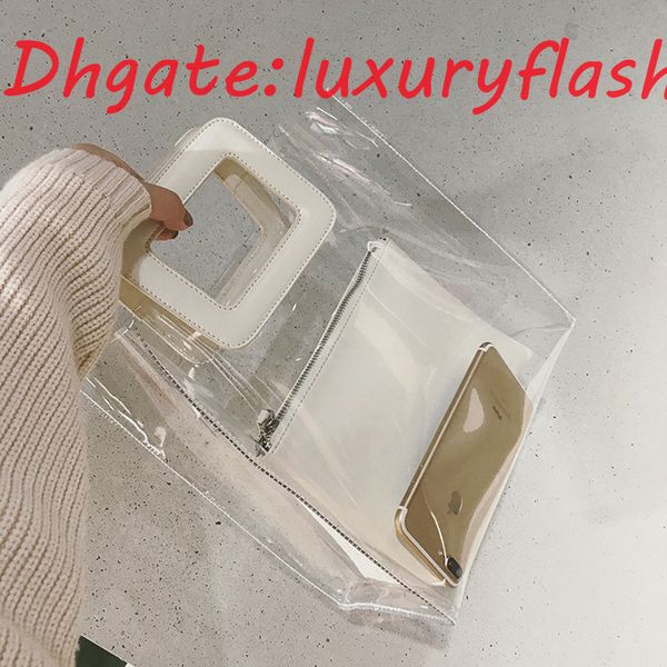hbp 2021 new fashionluxury kpop style summer women pvc beach bag waterproof transparent bags fashion women's handbags composite bag fem
hbp 2021 new fashionluxury kpop style summer women pvc beach bag waterproof transparent bags fashion women's handbags composite bag fem