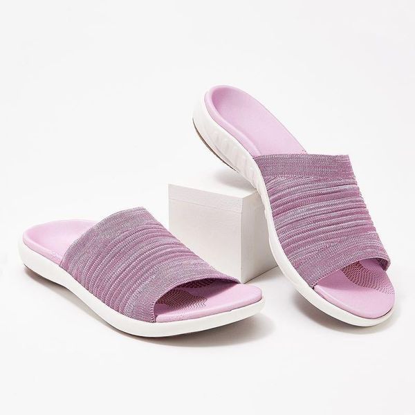 women's slippers summer shallow 2021 new ladies flat shoes beach knitted lightweight slides non slip solid color women slippers, Black
women's slippers summer shallow 2021 new ladies flat shoes beach knitted lightweight slides non slip solid color women slippers, Black