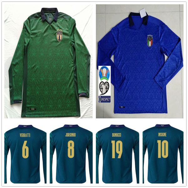 2020 2021 italy long sleeve soccer jerseys belotti verratti jorginho insigne bernardeschi 20 21 custom italia home away football shirt, Black;yellow
2020 2021 italy long sleeve soccer jerseys belotti verratti jorginho insigne bernardeschi 20 21 custom italia home away football shirt, Black;yellow