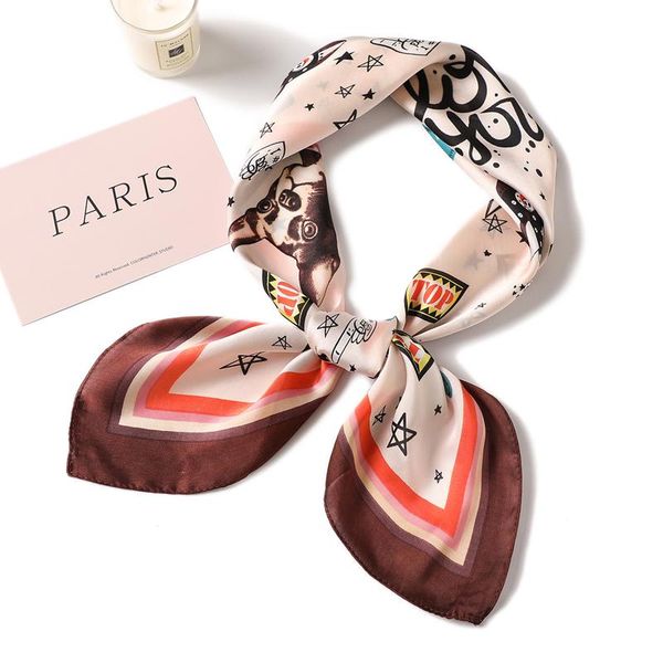design print bag scarf women silk neckerchief foulard hair band shawls and wraps fashion lady hijab scarves square bandana 2020 jllrhl, Blue;gray
design print bag scarf women silk neckerchief foulard hair band shawls and wraps fashion lady hijab scarves square bandana 2020 jllrhl, Blue;gray