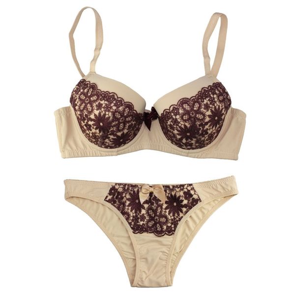 female lingerie & briefs sets 3/4 cup embroidery lace bra push up brassiere for women underwear panty plus size 32b-42d y200415, Red;black
female lingerie & briefs sets 3/4 cup embroidery lace bra push up brassiere for women underwear panty plus size 32b-42d y200415, Red;black