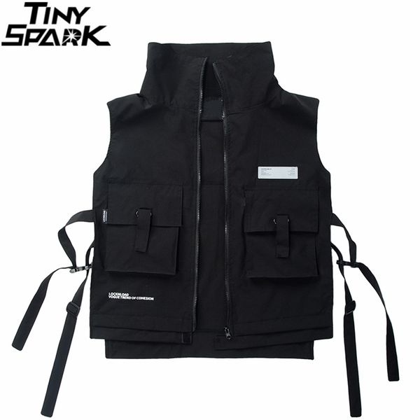 2020 men hip hop combat vest cargo jacket streetwear harajuku buckle ribbon tactical vest bomber waistcoat utility adjustable lj201222, Black;white
2020 men hip hop combat vest cargo jacket streetwear harajuku buckle ribbon tactical vest bomber waistcoat utility adjustable lj201222, Black;white